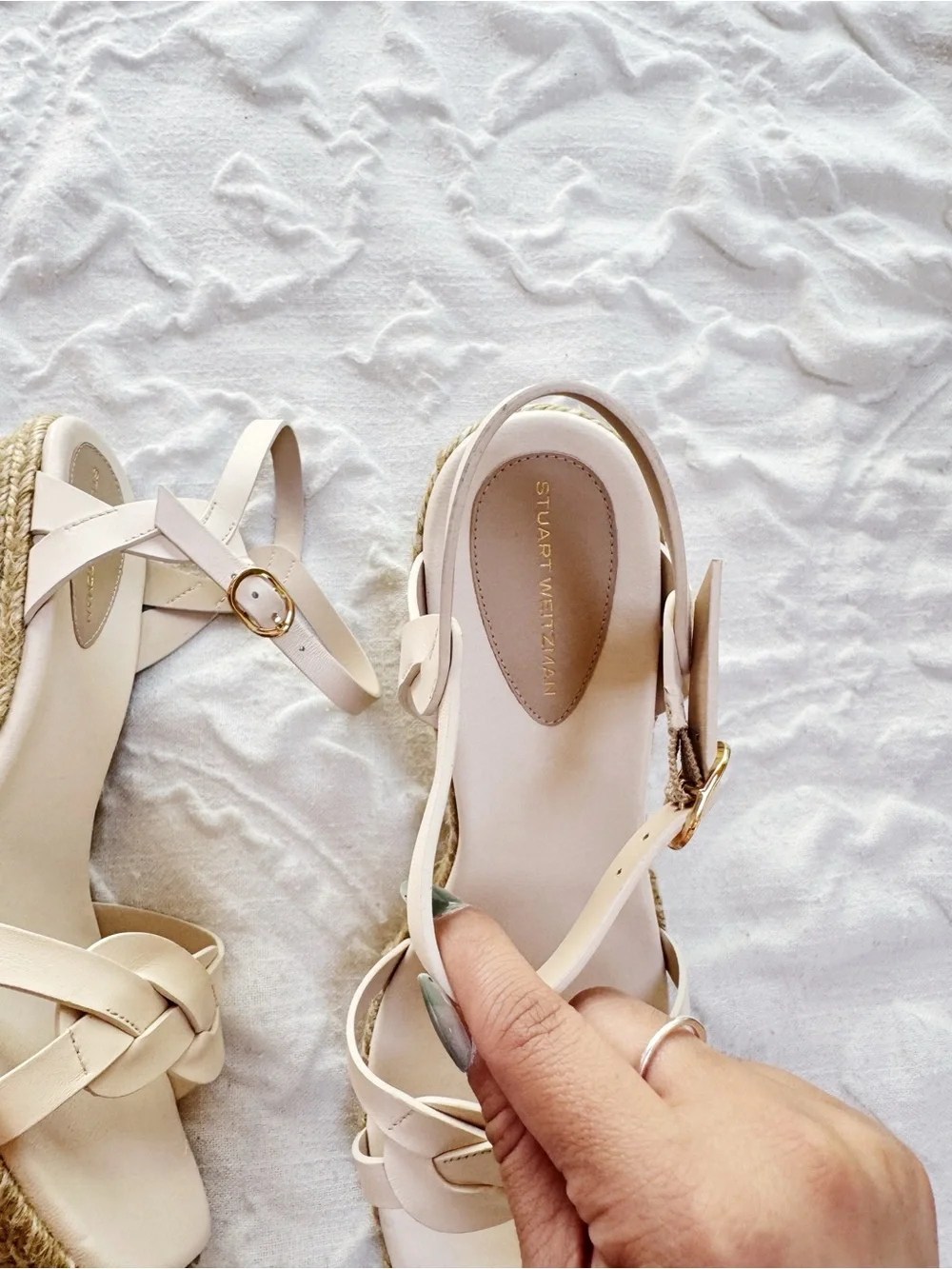 Stuart Weitzman Braida Wedge Sandal Size 10 New - Picture 7 of 12
